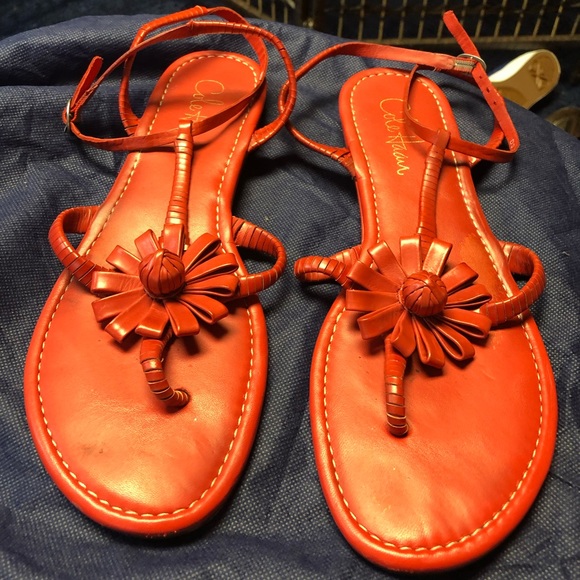Cole Haan Shoes - Cole Haan cute red flower sandals